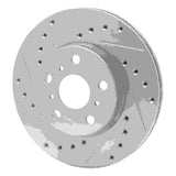 R1 Concepts 1987-1987 Toyota Camry Front Left Drilled & Slotted Silver Brake Rotor by R1 Concepts 631-76033L