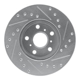 R1 Concepts 1987-1987 Toyota Camry Front Left Drilled & Slotted Silver Brake Rotor by R1 Concepts 631-76033L
