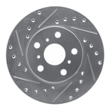 R1 Concepts 1987-1987 Toyota Camry Front Left Drilled & Slotted Silver Brake Rotor by R1 Concepts 631-76033L