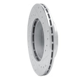 R1 Concepts 1988-1992 Geo Prizm Front Left Drilled & Slotted Silver Brake Rotor by R1 Concepts 631-76034L