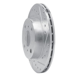 R1 Concepts 1988-1992 Geo Prizm Front Right Drilled & Slotted Silver Brake Rotor by R1 Concepts 631-76034R