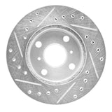 R1 Concepts 1988-1992 Geo Prizm Front Right Drilled & Slotted Silver Brake Rotor by R1 Concepts 631-76034R