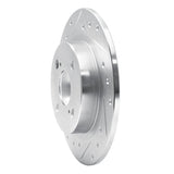 R1 Concepts 1987-1992 Chevrolet Nova Rear Left Drilled & Slotted Silver Brake Rotor by R1 Concepts 631-76035L