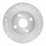 R1 Concepts 1987-1992 Chevrolet Nova Rear Left Drilled & Slotted Silver Brake Rotor by R1 Concepts 631-76035L