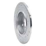 R1 Concepts 1987-1992 Chevrolet Nova Rear Left Drilled & Slotted Silver Brake Rotor by R1 Concepts 631-76035L