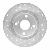 R1 Concepts 1987-1992 Chevrolet Nova Rear Right Drilled & Slotted Silver Brake Rotor by R1 Concepts 631-76035R