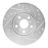 R1 Concepts 1987-1991 Toyota Camry Front Left Drilled & Slotted Silver Brake Rotor by R1 Concepts 631-76036L