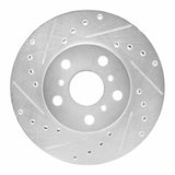 R1 Concepts 1987-1991 Toyota Camry Front Left Drilled & Slotted Silver Brake Rotor by R1 Concepts 631-76036L