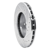 R1 Concepts 1987-1991 Toyota Camry Front Left Drilled & Slotted Silver Brake Rotor by R1 Concepts 631-76036L
