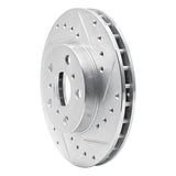 R1 Concepts 1987-1991 Toyota Camry Front Right Drilled & Slotted Silver Brake Rotor by R1 Concepts 631-76036R