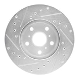 R1 Concepts 1987-1991 Toyota Camry Front Right Drilled & Slotted Silver Brake Rotor by R1 Concepts 631-76036R