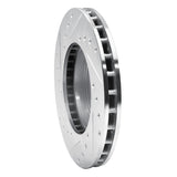 R1 Concepts 1987-1991 Toyota Camry Front Right Drilled & Slotted Silver Brake Rotor by R1 Concepts 631-76036R