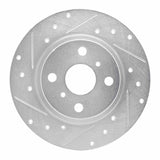 R1 Concepts 1987-1989 Toyota MR2 Rear Left Drilled & Slotted Silver Brake Rotor by R1 Concepts 631-76037L