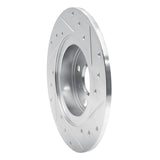 R1 Concepts 1987-1989 Toyota MR2 Rear Left Drilled & Slotted Silver Brake Rotor by R1 Concepts 631-76037L