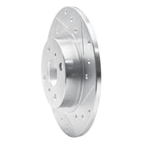 R1 Concepts 1987-1989 Toyota MR2 Rear Right Drilled & Slotted Silver Brake Rotor by R1 Concepts 631-76037R