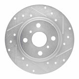 R1 Concepts 1987-1989 Toyota MR2 Rear Right Drilled & Slotted Silver Brake Rotor by R1 Concepts 631-76037R
