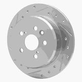 R1 Concepts 1988-1991 Toyota Celica Rear Left Drilled & Slotted Silver Brake Rotor by R1 Concepts 631-76038L
