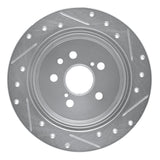 R1 Concepts 1988-1991 Toyota Celica Rear Left Drilled & Slotted Silver Brake Rotor by R1 Concepts 631-76038L