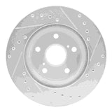 R1 Concepts 1989-1992 Toyota Cressida Front Left Drilled & Slotted Silver Brake Rotor by R1 Concepts 631-76040L