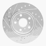 R1 Concepts 1988-1993 Toyota Celica Front Right Drilled & Slotted Silver Brake Rotor by R1 Concepts 631-76041R