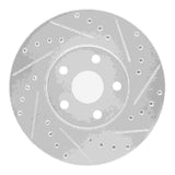 R1 Concepts 1987-1991 Lexus ES250 Front Right Drilled & Slotted Silver Brake Rotor by R1 Concepts 631-76042R