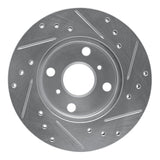 R1 Concepts 1990-1991 Toyota Celica Front Left Drilled & Slotted Silver Brake Rotor by R1 Concepts 631-76043L