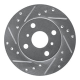 R1 Concepts 1990-1991 Toyota Celica Front Left Drilled & Slotted Silver Brake Rotor by R1 Concepts 631-76043L