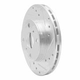 R1 Concepts 1990-1991 Toyota Celica Front Right Drilled & Slotted Silver Brake Rotor by R1 Concepts 631-76043R