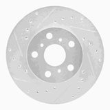 R1 Concepts 90-91 Toyota Celica Front Left Drilled & Slotted Silver Brake Rotor by R1 Concepts RNC-631-76044L