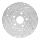 R1 Concepts 90-91 Toyota Celica Front Right Drilled & Slotted Silver Brake Rotor by R1 Concepts RNC-631-76044R