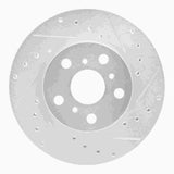 R1 Concepts 90-91 Toyota Celica Front Right Drilled & Slotted Silver Brake Rotor by R1 Concepts RNC-631-76044R