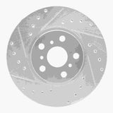 R1 Concepts 1990-1993 Toyota Celica Front Left Drilled & Slotted Silver Brake Rotor by R1 Concepts 631-76045L