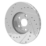 R1 Concepts 1990-1993 Toyota Celica Front Right Drilled & Slotted Silver Brake Rotor by R1 Concepts 631-76045R