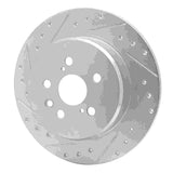 R1 Concepts 1990-1993 Toyota Celica Rear Left Drilled & Slotted Silver Brake Rotor by R1 Concepts 631-76046L