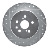 R1 Concepts 1990-1993 Toyota Celica Rear Left Drilled & Slotted Silver Brake Rotor by R1 Concepts 631-76046L