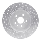 R1 Concepts 1990-1993 Toyota Celica Rear Right Drilled & Slotted Silver Brake Rotor by R1 Concepts 631-76046R