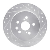 R1 Concepts 1990-1993 Toyota Celica Rear Right Drilled & Slotted Silver Brake Rotor by R1 Concepts 631-76046R