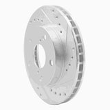 R1 Concepts 1991-1995 Toyota MR2 Front Right Drilled & Slotted Silver Brake Rotor by R1 Concepts 631-76047R