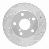 R1 Concepts 1991-1995 Toyota MR2 Front Right Drilled & Slotted Silver Brake Rotor by R1 Concepts 631-76047R