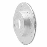 R1 Concepts 1991-1995 Toyota MR2 Rear Left Drilled & Slotted Silver Brake Rotor by R1 Concepts 631-76048L