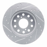 R1 Concepts 1991-1995 Toyota MR2 Rear Right Drilled & Slotted Silver Brake Rotor by R1 Concepts 631-76048R
