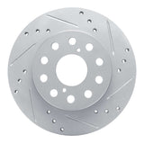 R1 Concepts 1991-1995 Toyota MR2 Rear Right Drilled & Slotted Silver Brake Rotor by R1 Concepts 631-76048R