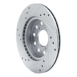 R1 Concepts 1991-1995 Toyota MR2 Rear Right Drilled & Slotted Silver Brake Rotor by R1 Concepts 631-76048R