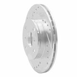 R1 Concepts 1991-1999 Toyota Tercel Front Left Drilled & Slotted Silver Brake Rotor by R1 Concepts 631-76049L