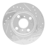 R1 Concepts 1991-1999 Toyota Tercel Front Left Drilled & Slotted Silver Brake Rotor by R1 Concepts 631-76049L