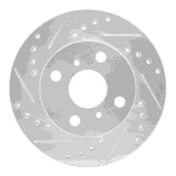 R1 Concepts 1991-1999 Toyota Tercel Front Left Drilled & Slotted Silver Brake Rotor by R1 Concepts 631-76049L