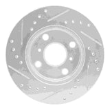 R1 Concepts 1991-1999 Toyota Tercel Front Right Drilled & Slotted Silver Brake Rotor by R1 Concepts 631-76049R