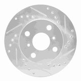 R1 Concepts 1991-1999 Toyota Tercel Front Right Drilled & Slotted Silver Brake Rotor by R1 Concepts 631-76049R