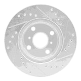 R1 Concepts 1992-1995 Toyota Paseo Front Left Drilled & Slotted Silver Brake Rotor by R1 Concepts 631-76050L