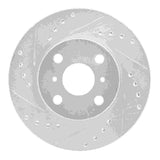 R1 Concepts 1992-1995 Toyota Paseo Front Left Drilled & Slotted Silver Brake Rotor by R1 Concepts 631-76050L